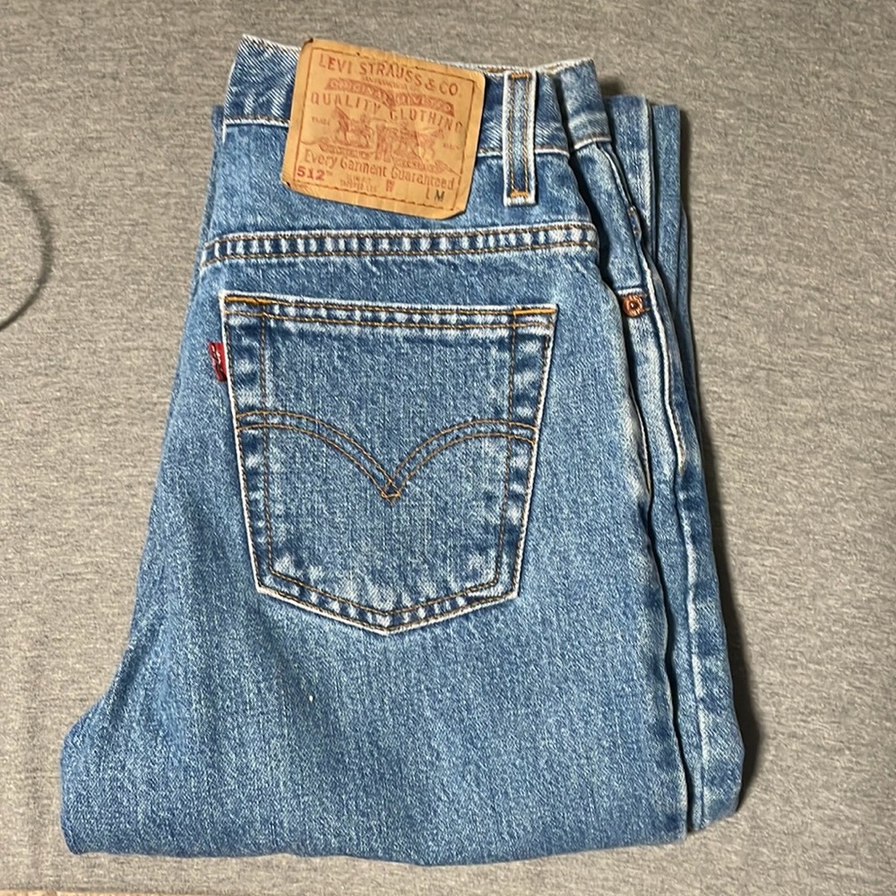 Levi 512’s, medium (6), blue